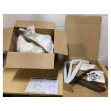 LumiSource Grotto Counter Stools for Kitchen Counter in Walnut Wood, Counter Height Chairs, Bar Stools Set of 2, Counter Height Chairs, Bar Stools for Kitchen Island