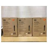 LOT of 3 StyleWell 28 in. Natural Woven Hyacinth Bar Stool with Low Back