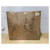 Allwex Kro Suede Swivel Ergonomic Office Task Chair in Light Brown with Recliner High Back Lumbar Support Adjustable Arms