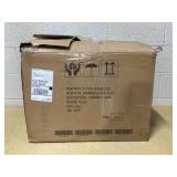 GOJANE Black Faux Leather Solid Back Dining Side Chair with Stable Steel Legs, Set of 4