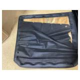 GOJANE Black Faux Leather Solid Back Dining Side Chair with Stable Steel Legs, Set of 4