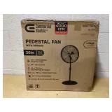 Commercial Electric 20" Oscillating Pedestal Fan with Adjustable Height