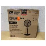 Commercial Electric 20" Oscillating Pedestal Fan with Adjustable Height