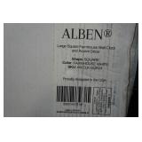 Alben Large Square Farmhouse Wall Clock - 24"