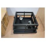 2-Light Modern Outdoor/Indoor Light Fixture - Matte Black