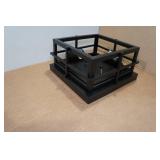 2-Light Modern Outdoor/Indoor Light Fixture - Matte Black