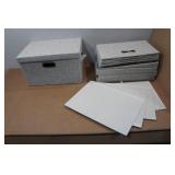 *4* Collapsible Storage Bins with Lids