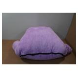 Shredded Memory Foam Reading Pillow - Purple