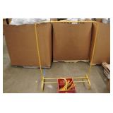 Gold Metal Clothing Rack with Extra Pieces