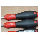 Wiha 4-Piece Hexagonal Ball Head Soft Finish Screwdrivers