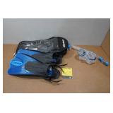 Cressi Adult Rondine Palau Fin Snorkel Set - Fin Size S/M