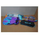 Cressi Kids Snorkel Set - Fin Size L/XL