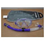 Cressi F-Dual & Tao Dry Mask Snorkel Set