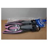 Cressi Frog Plus Adult Open Heel Scuba Diving Fins -S/M