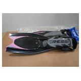 Cressi Frog Plus Adult Open Heel Scuba Diving Fins -S/M