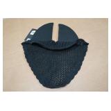 Horze Supreme Silent Crochet Ear Bonnet - Black - Pony