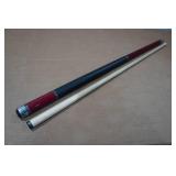 Players Classic Birds-Eye Maple with Triple Silver Rings Pool Cue - 19oz