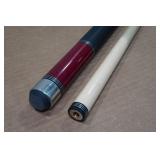 Players Classic Birds-Eye Maple with Triple Silver Rings Pool Cue - 19oz