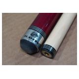 Players Classic Birds-Eye Maple with Triple Silver Rings Pool Cue - 19oz