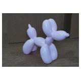 *2* Balloon Dog Mini Art Aminal Statue - Pink