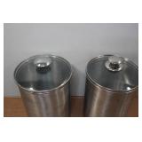 *2* Stainless Steel Canisters