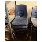 *5* Wheeled Plastic Chairs