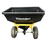 Yardworks 125lbs Tow Behind Broadcast Spreader