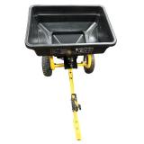 Yardworks 125lbs Tow Behind Broadcast Spreader