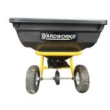 Yardworks 125lbs Tow Behind Broadcast Spreader