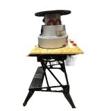 Craftsman Benchtop Spindle Sander with Black and Decker Workmate Table