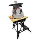 Craftsman Benchtop Spindle Sander with Black and Decker Workmate Table