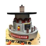 Craftsman Benchtop Spindle Sander with Black and Decker Workmate Table