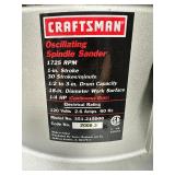 Craftsman Benchtop Spindle Sander with Black and Decker Workmate Table