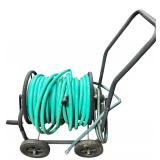 Four Wheel Hose Cart with Water Hose