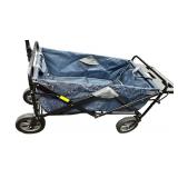 Folding Wagon with Brakes, LIKE NEW, NO RIPS OR TEARS