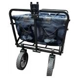 Folding Wagon with Brakes, LIKE NEW, NO RIPS OR TEARS