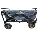 Folding Wagon with Brakes, LIKE NEW, NO RIPS OR TEARS