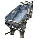 Folding Wagon with Brakes, LIKE NEW, NO RIPS OR TEARS