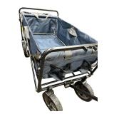 Folding Wagon with Brakes, LIKE NEW, NO RIPS OR TEARS