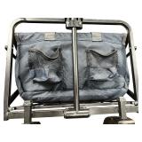 Folding Wagon with Brakes, LIKE NEW, NO RIPS OR TEARS