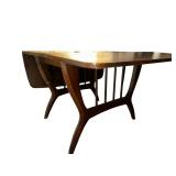 Antique Foldable Oak Table // **Propping Mechanism Will Need to be Fixed AS SHOWN IN PHOTOS**