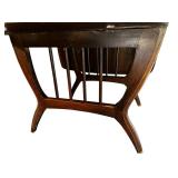 Antique Foldable Oak Table // **Propping Mechanism Will Need to be Fixed AS SHOWN IN PHOTOS**