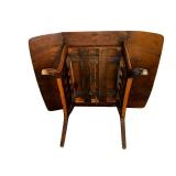 Antique Foldable Oak Table // **Propping Mechanism Will Need to be Fixed AS SHOWN IN PHOTOS**