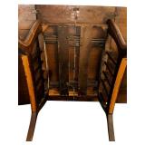 Antique Foldable Oak Table // **Propping Mechanism Will Need to be Fixed AS SHOWN IN PHOTOS**