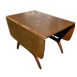 Antique Foldable Oak Table // **Propping Mechanism Will Need to be Fixed AS SHOWN IN PHOTOS**