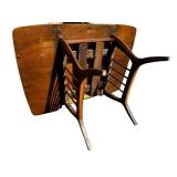 Antique Foldable Oak Table // **Propping Mechanism Will Need to be Fixed AS SHOWN IN PHOTOS**