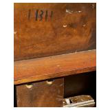 Antique Foldable Oak Table // **Propping Mechanism Will Need to be Fixed AS SHOWN IN PHOTOS**