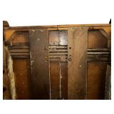 Antique Foldable Oak Table // **Propping Mechanism Will Need to be Fixed AS SHOWN IN PHOTOS**