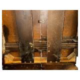 Antique Foldable Oak Table // **Propping Mechanism Will Need to be Fixed AS SHOWN IN PHOTOS**