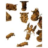 Wood Carved Nativity Set